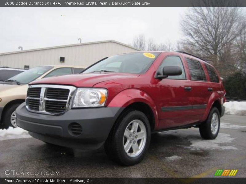 Inferno Red Crystal Pearl / Dark/Light Slate Gray 2008 Dodge Durango SXT 4x4