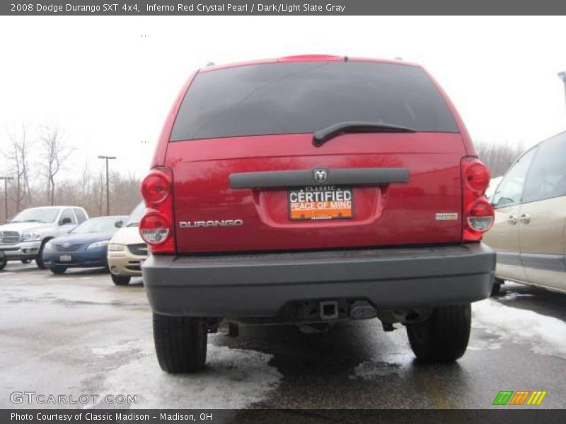 Inferno Red Crystal Pearl / Dark/Light Slate Gray 2008 Dodge Durango SXT 4x4