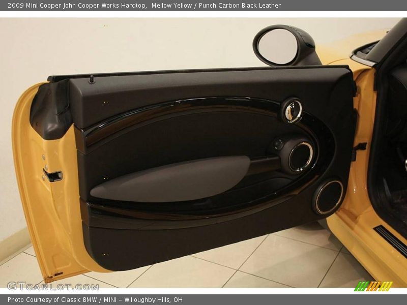 Mellow Yellow / Punch Carbon Black Leather 2009 Mini Cooper John Cooper Works Hardtop