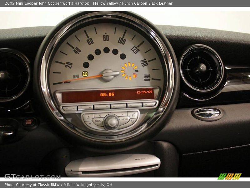 Mellow Yellow / Punch Carbon Black Leather 2009 Mini Cooper John Cooper Works Hardtop