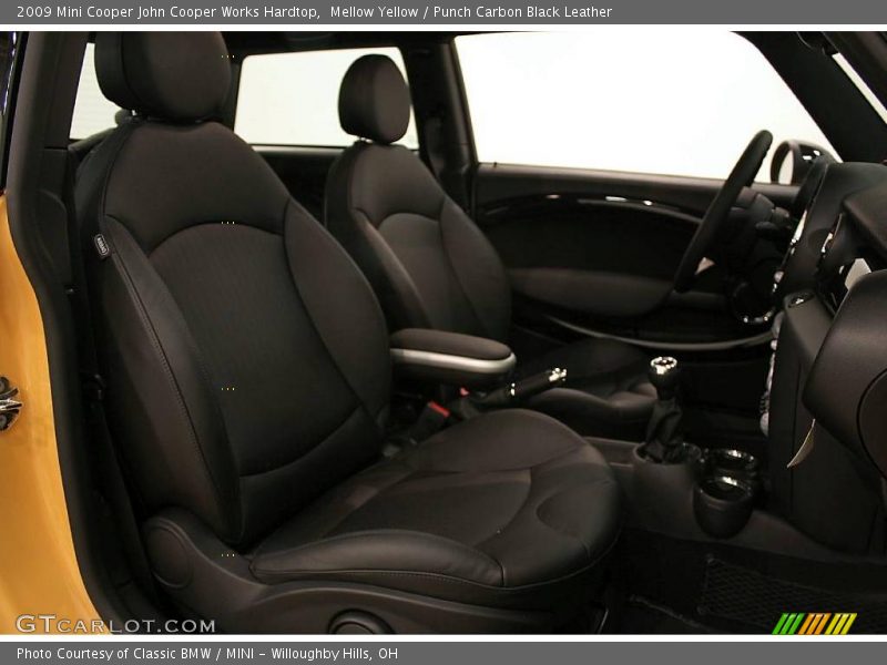Mellow Yellow / Punch Carbon Black Leather 2009 Mini Cooper John Cooper Works Hardtop
