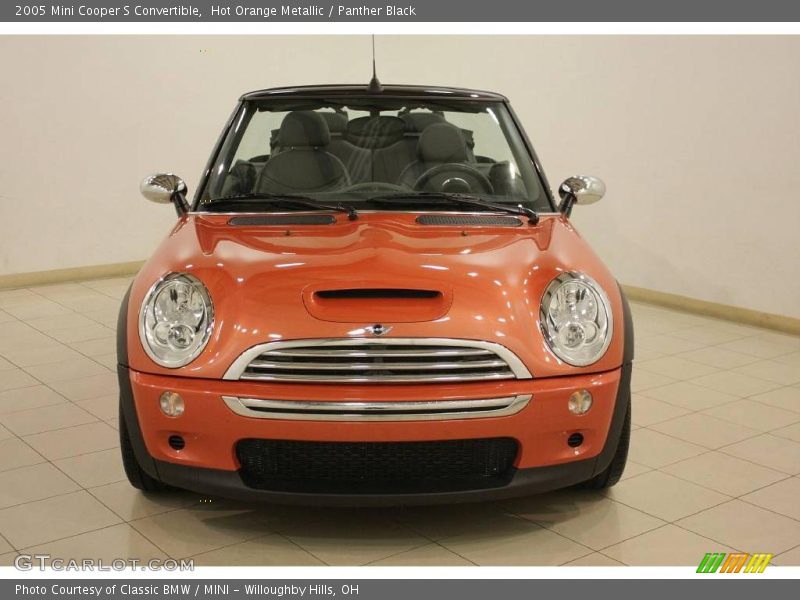 Hot Orange Metallic / Panther Black 2005 Mini Cooper S Convertible