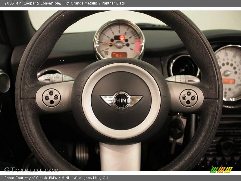 Hot Orange Metallic / Panther Black 2005 Mini Cooper S Convertible