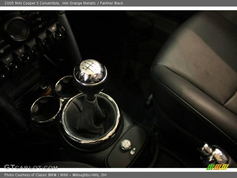 Hot Orange Metallic / Panther Black 2005 Mini Cooper S Convertible