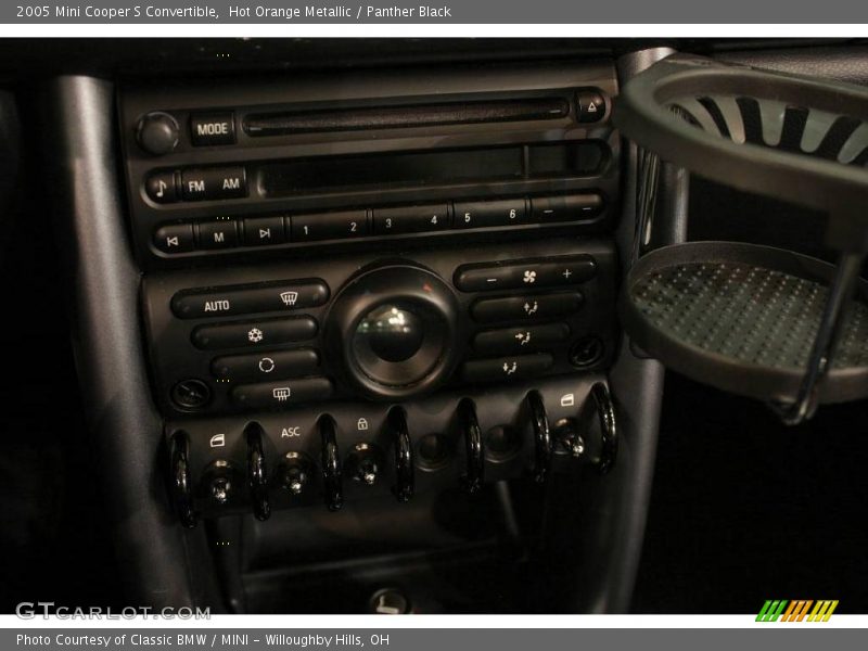 Hot Orange Metallic / Panther Black 2005 Mini Cooper S Convertible