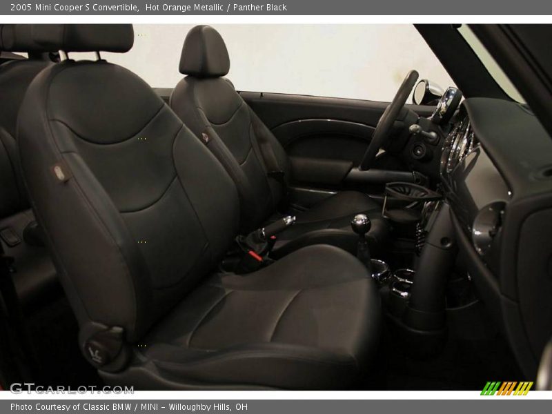 Hot Orange Metallic / Panther Black 2005 Mini Cooper S Convertible