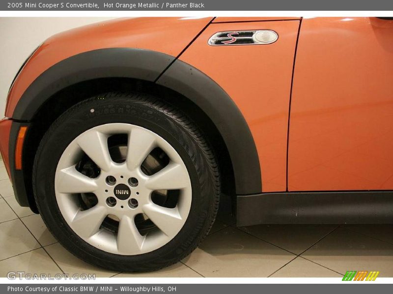 Hot Orange Metallic / Panther Black 2005 Mini Cooper S Convertible