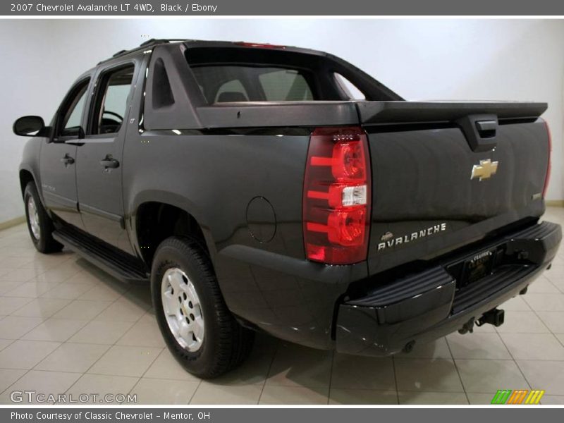 Black / Ebony 2007 Chevrolet Avalanche LT 4WD