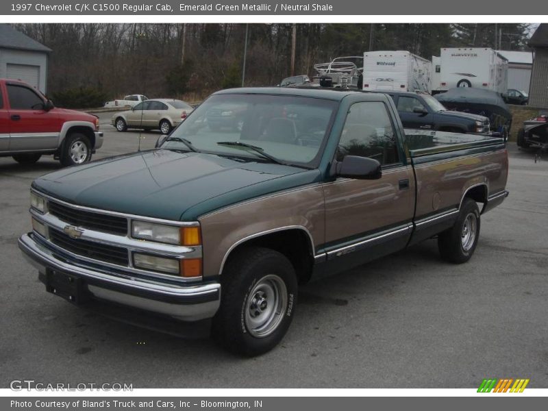 Emerald Green Metallic / Neutral Shale 1997 Chevrolet C/K C1500 Regular Cab