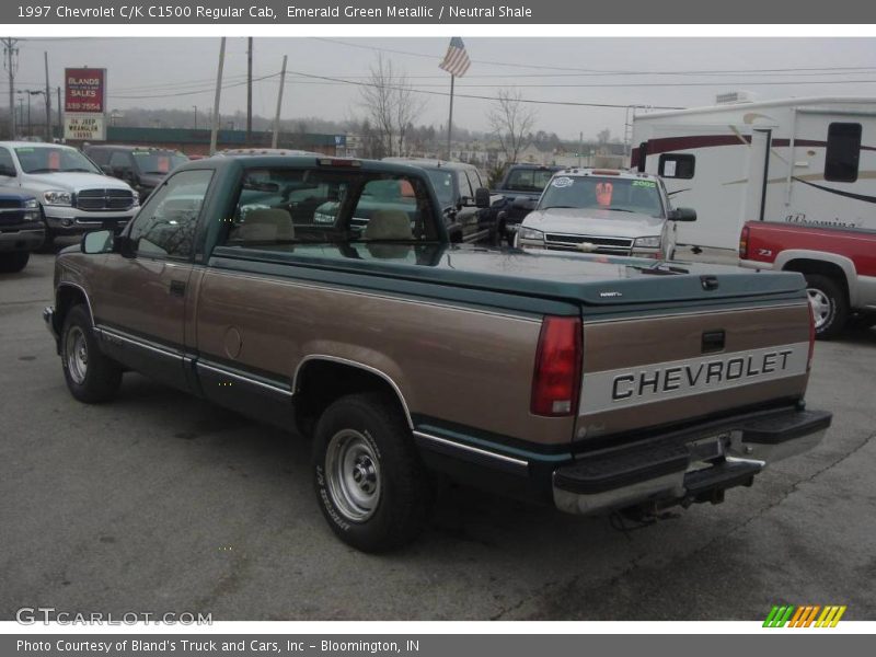 Emerald Green Metallic / Neutral Shale 1997 Chevrolet C/K C1500 Regular Cab