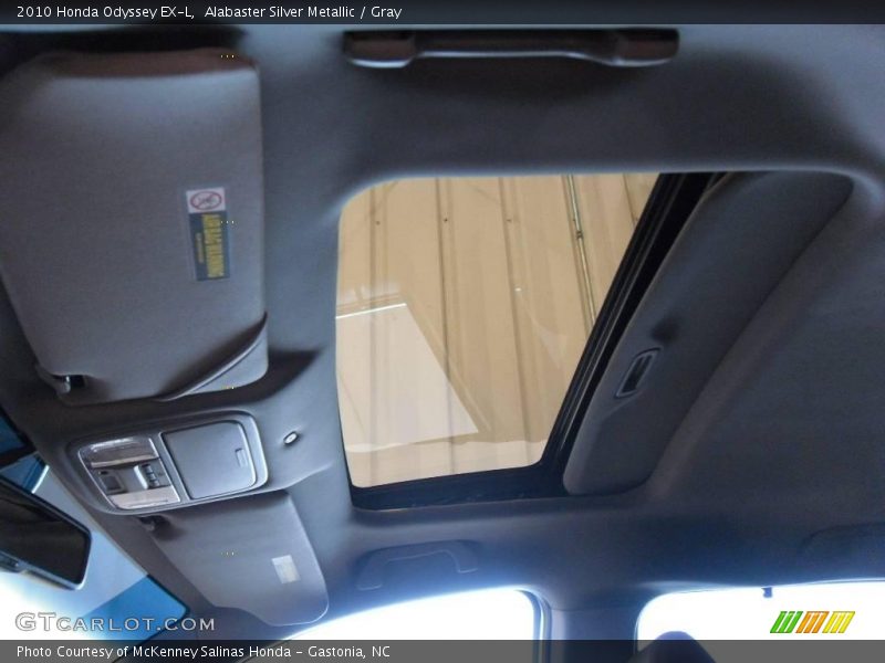 Alabaster Silver Metallic / Gray 2010 Honda Odyssey EX-L