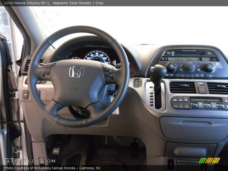 Alabaster Silver Metallic / Gray 2010 Honda Odyssey EX-L