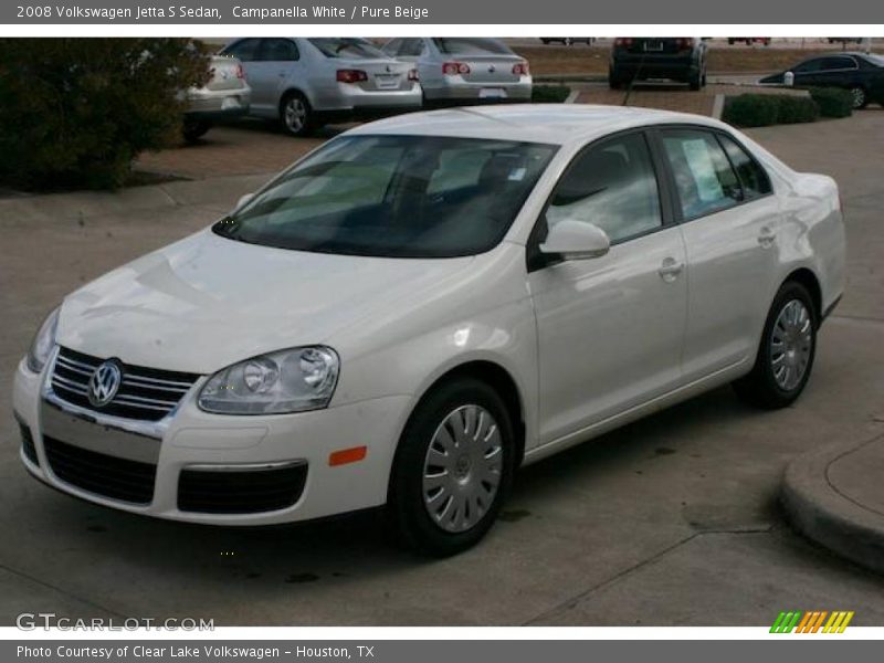 Campanella White / Pure Beige 2008 Volkswagen Jetta S Sedan