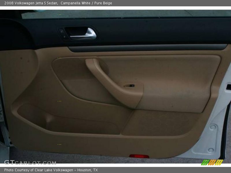 Campanella White / Pure Beige 2008 Volkswagen Jetta S Sedan