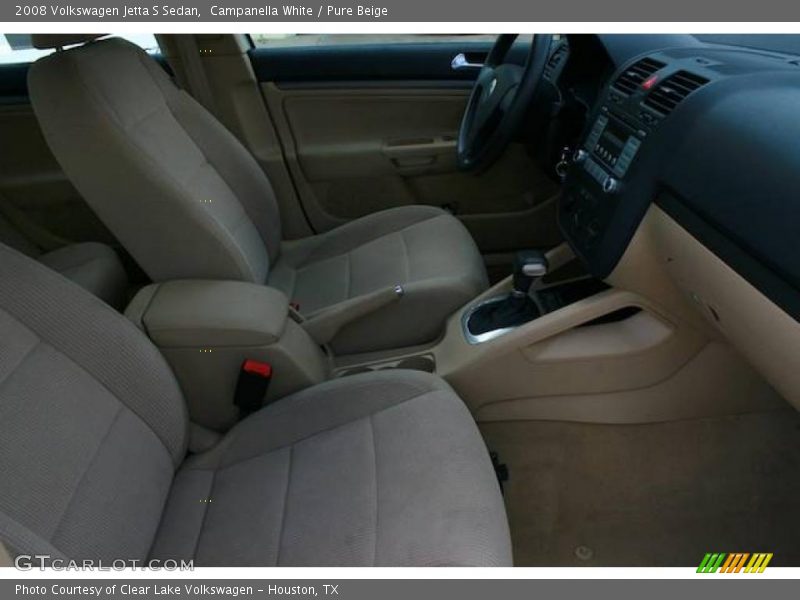 Campanella White / Pure Beige 2008 Volkswagen Jetta S Sedan