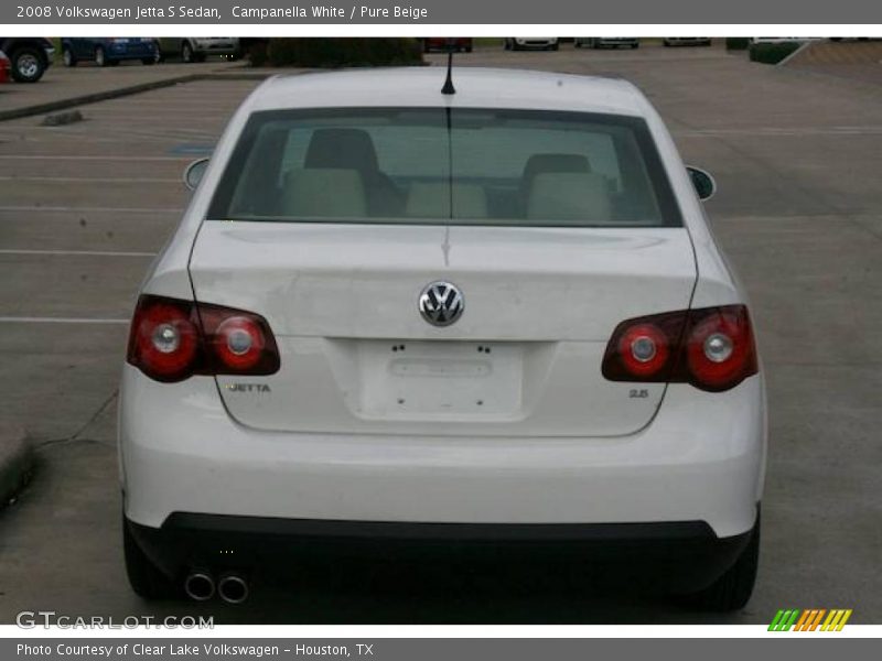 Campanella White / Pure Beige 2008 Volkswagen Jetta S Sedan