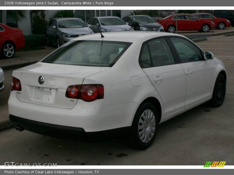 Campanella White / Pure Beige 2008 Volkswagen Jetta S Sedan