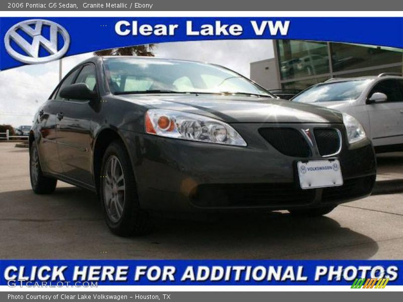 Granite Metallic / Ebony 2006 Pontiac G6 Sedan