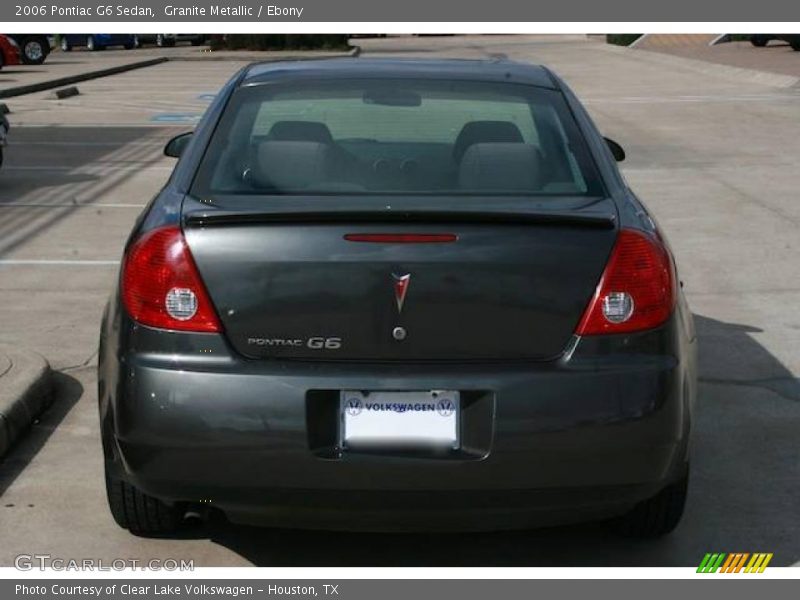 Granite Metallic / Ebony 2006 Pontiac G6 Sedan
