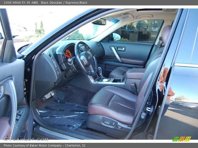Black Obsidian / Espresso/Black 2006 Infiniti FX 45 AWD