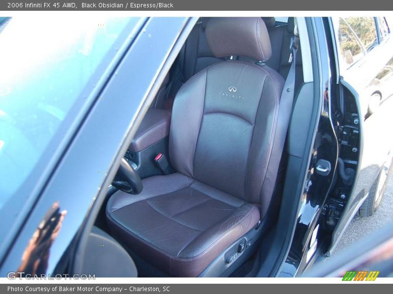 Black Obsidian / Espresso/Black 2006 Infiniti FX 45 AWD