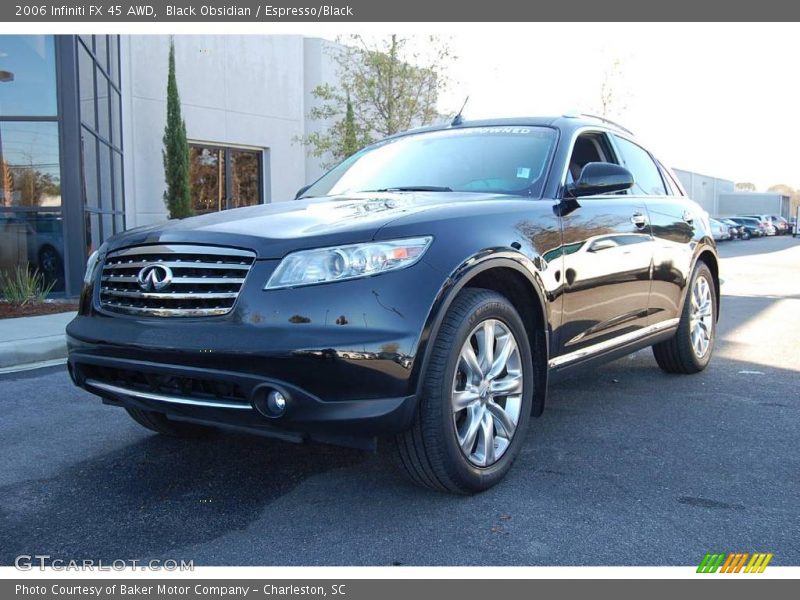 Black Obsidian / Espresso/Black 2006 Infiniti FX 45 AWD