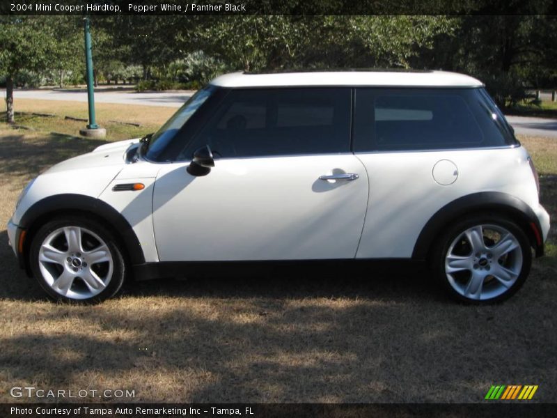 Pepper White / Panther Black 2004 Mini Cooper Hardtop