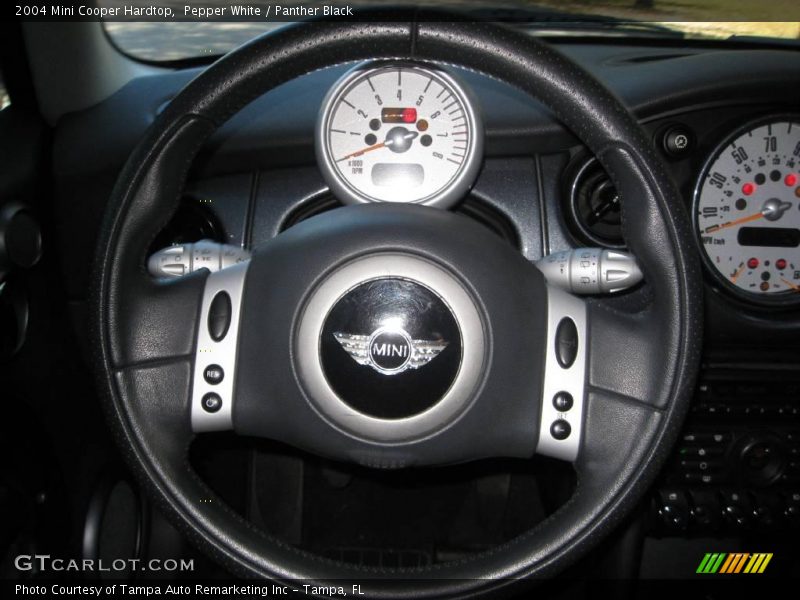 Pepper White / Panther Black 2004 Mini Cooper Hardtop