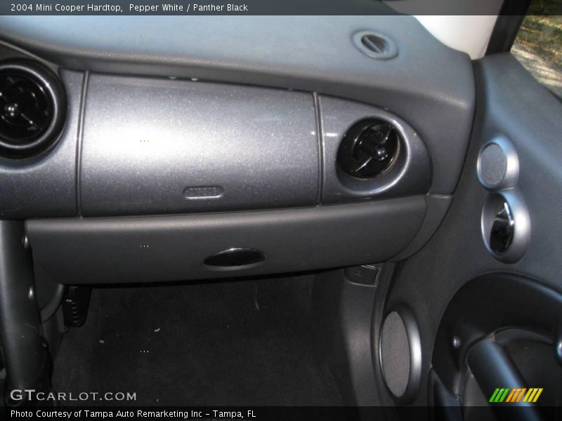 Pepper White / Panther Black 2004 Mini Cooper Hardtop