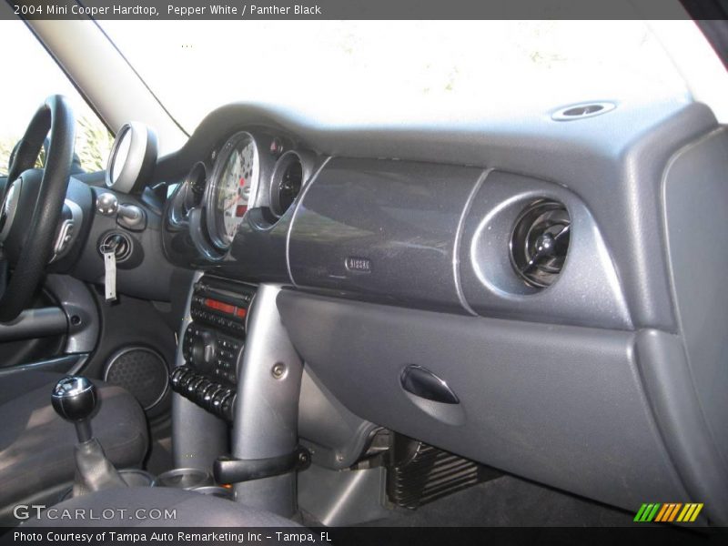 Pepper White / Panther Black 2004 Mini Cooper Hardtop