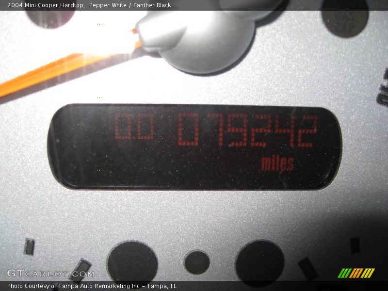 Pepper White / Panther Black 2004 Mini Cooper Hardtop