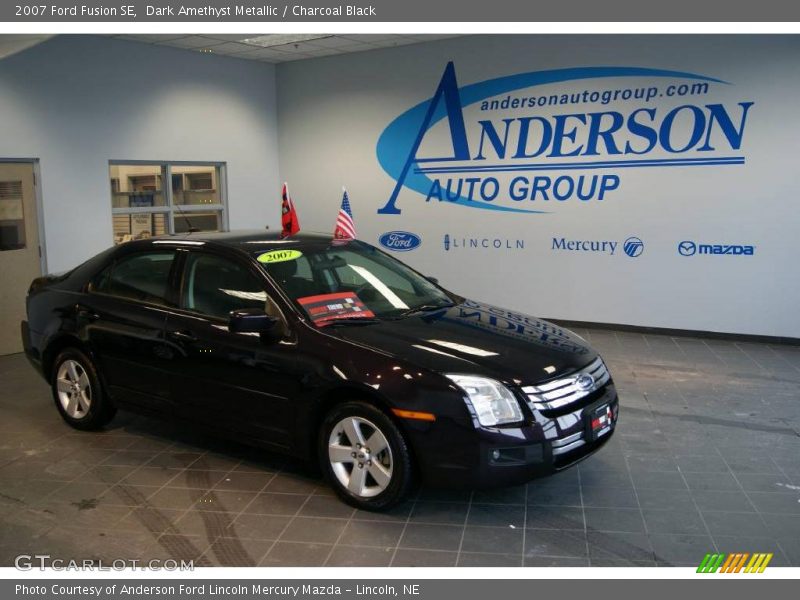 Dark Amethyst Metallic / Charcoal Black 2007 Ford Fusion SE