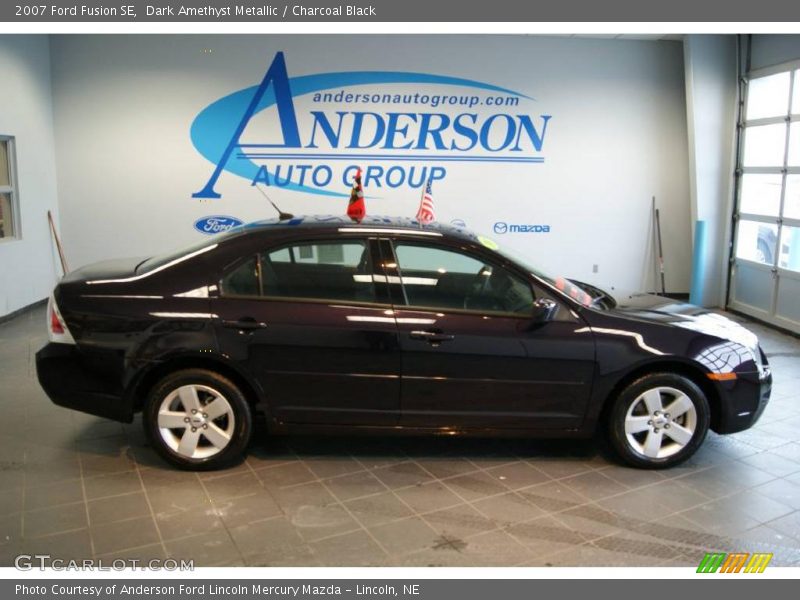 Dark Amethyst Metallic / Charcoal Black 2007 Ford Fusion SE