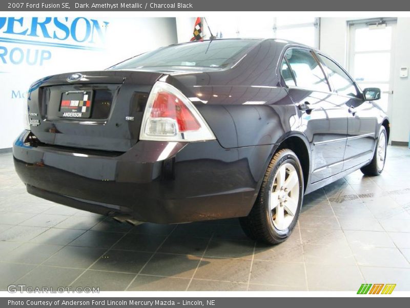 Dark Amethyst Metallic / Charcoal Black 2007 Ford Fusion SE