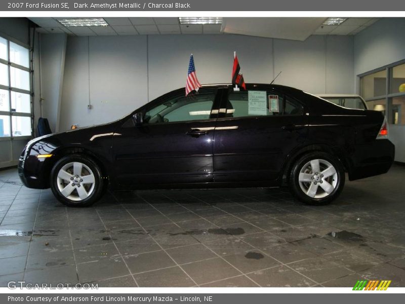 Dark Amethyst Metallic / Charcoal Black 2007 Ford Fusion SE