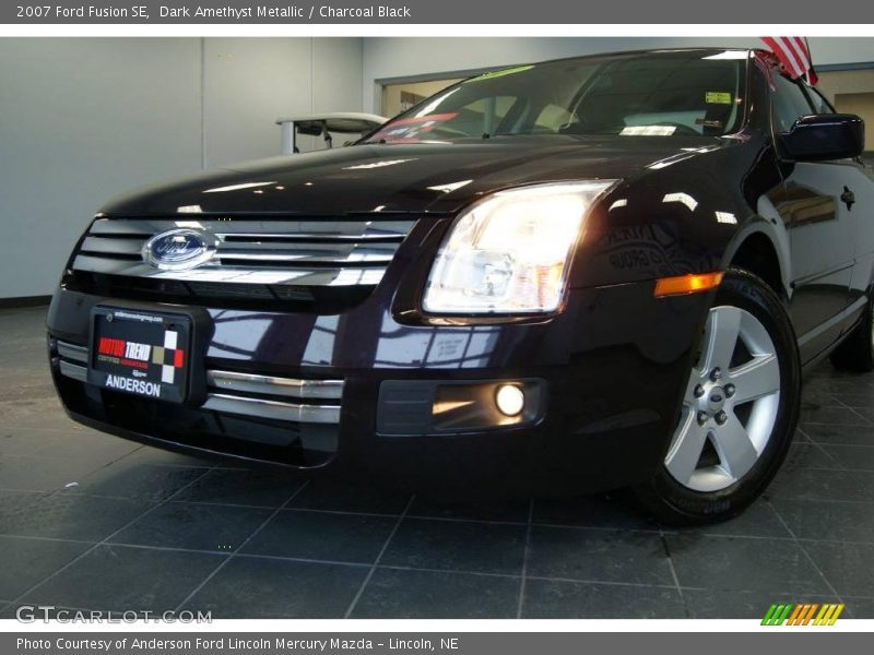 Dark Amethyst Metallic / Charcoal Black 2007 Ford Fusion SE