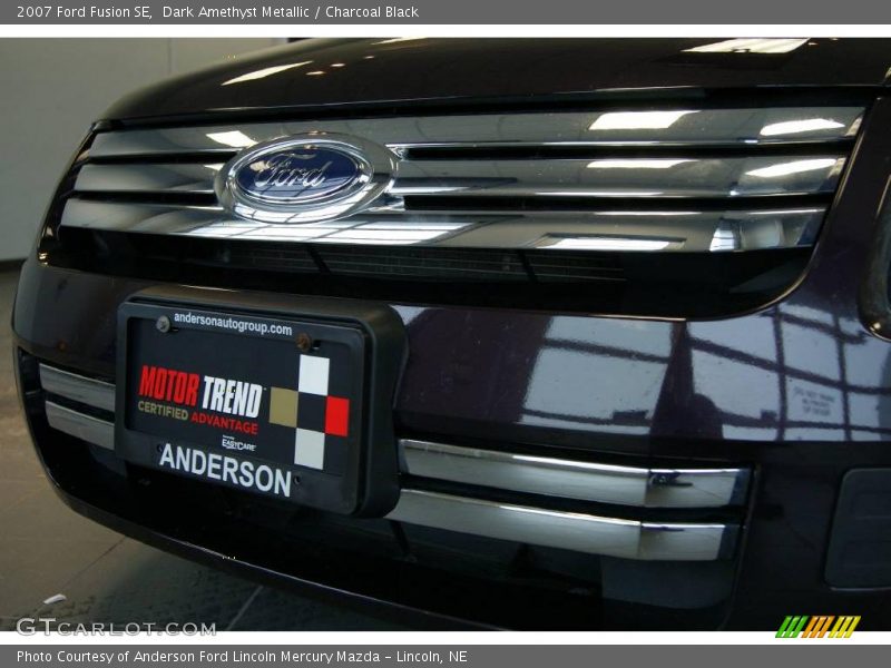 Dark Amethyst Metallic / Charcoal Black 2007 Ford Fusion SE