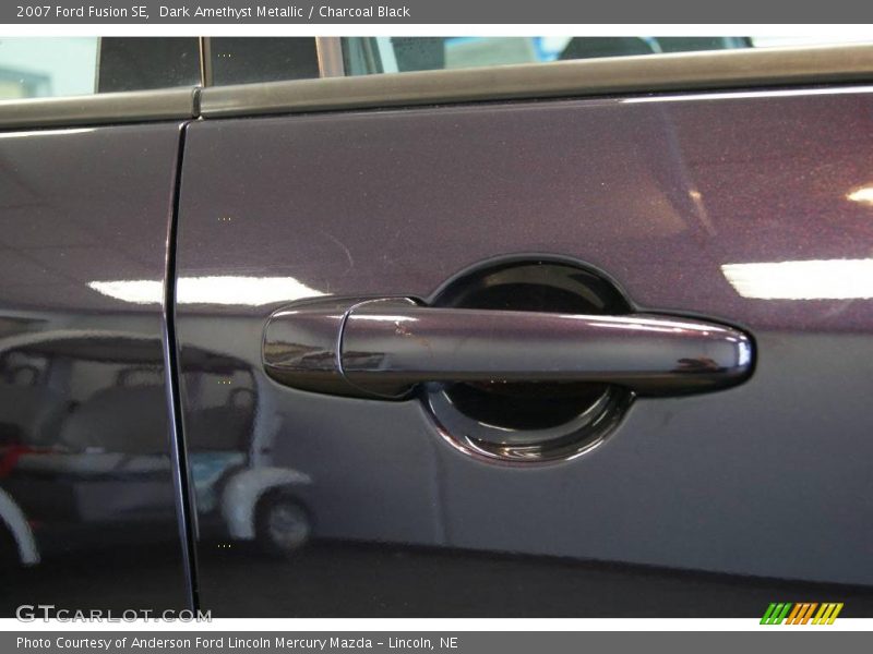 Dark Amethyst Metallic / Charcoal Black 2007 Ford Fusion SE