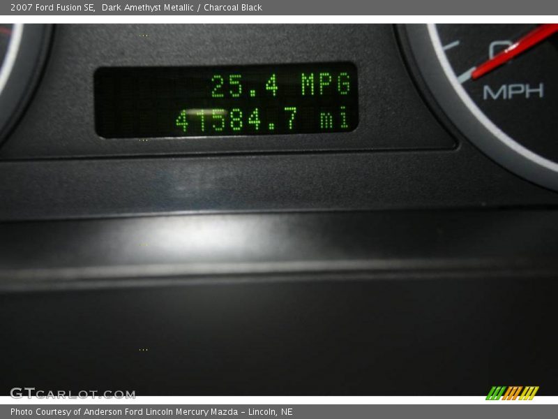 Dark Amethyst Metallic / Charcoal Black 2007 Ford Fusion SE