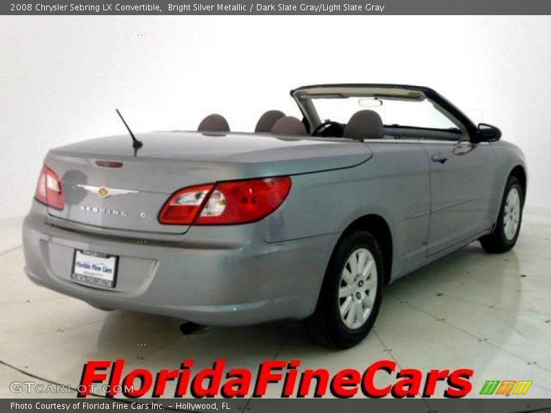 Bright Silver Metallic / Dark Slate Gray/Light Slate Gray 2008 Chrysler Sebring LX Convertible