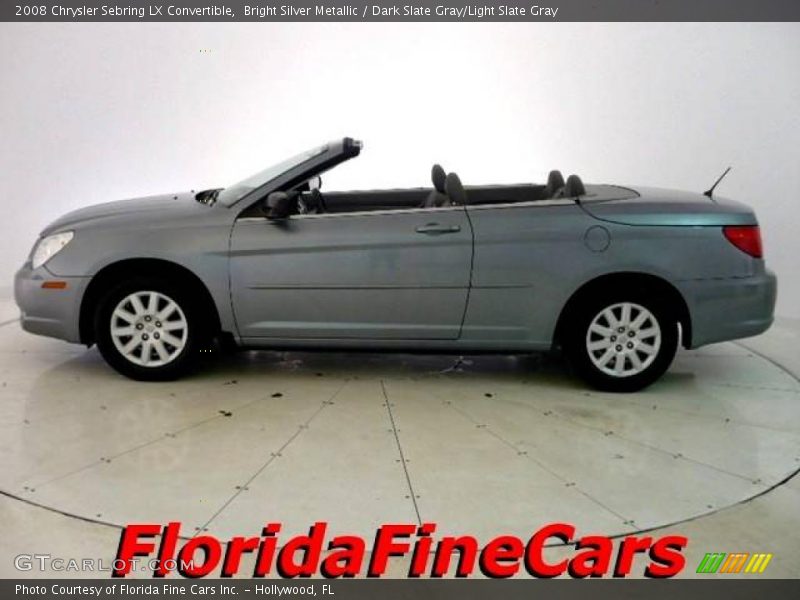 Bright Silver Metallic / Dark Slate Gray/Light Slate Gray 2008 Chrysler Sebring LX Convertible