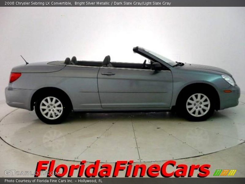 Bright Silver Metallic / Dark Slate Gray/Light Slate Gray 2008 Chrysler Sebring LX Convertible