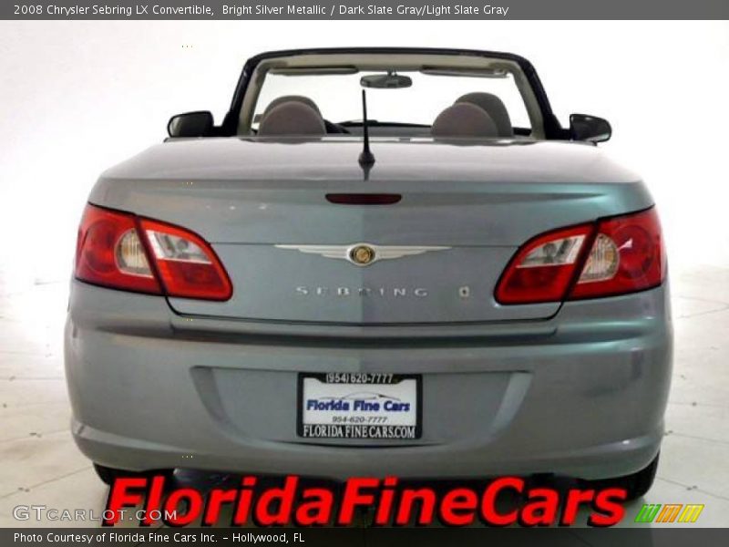 Bright Silver Metallic / Dark Slate Gray/Light Slate Gray 2008 Chrysler Sebring LX Convertible