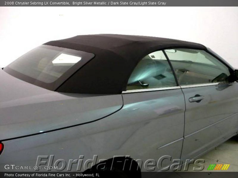 Bright Silver Metallic / Dark Slate Gray/Light Slate Gray 2008 Chrysler Sebring LX Convertible