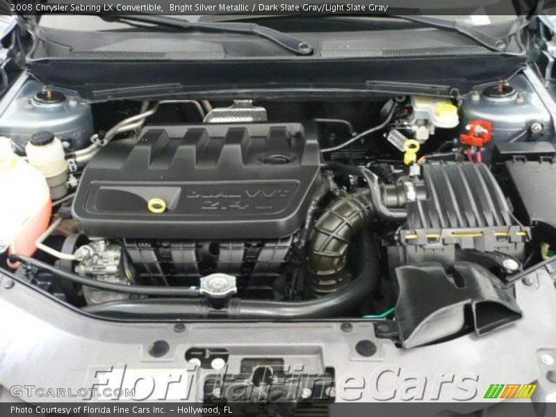 Bright Silver Metallic / Dark Slate Gray/Light Slate Gray 2008 Chrysler Sebring LX Convertible