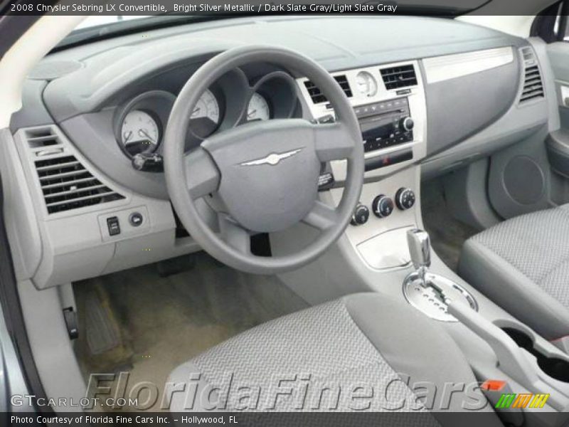 Bright Silver Metallic / Dark Slate Gray/Light Slate Gray 2008 Chrysler Sebring LX Convertible