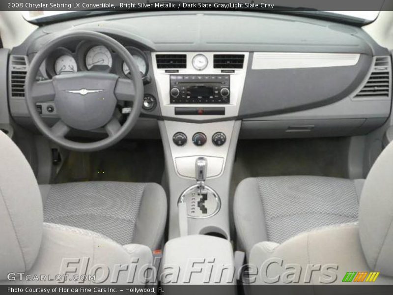 Bright Silver Metallic / Dark Slate Gray/Light Slate Gray 2008 Chrysler Sebring LX Convertible