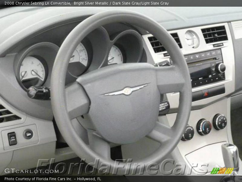 Bright Silver Metallic / Dark Slate Gray/Light Slate Gray 2008 Chrysler Sebring LX Convertible