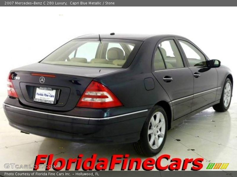 Capri Blue Metallic / Stone 2007 Mercedes-Benz C 280 Luxury