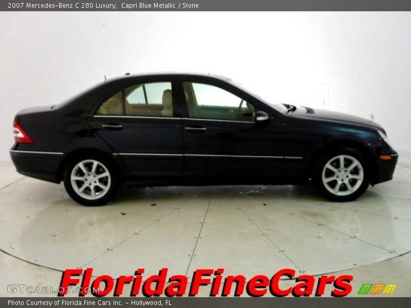 Capri Blue Metallic / Stone 2007 Mercedes-Benz C 280 Luxury